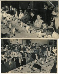 Seder coletivo de Pessach em 1950 e 1953